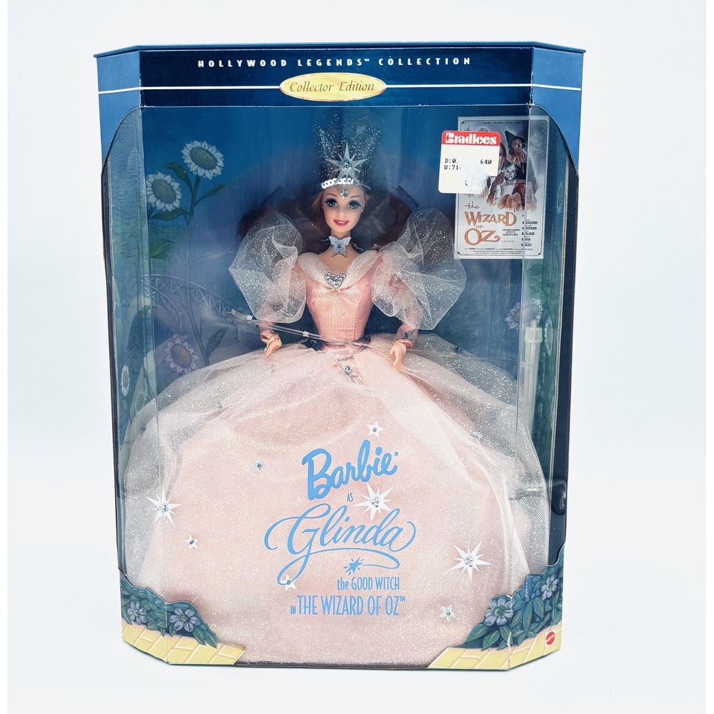 Vintage 1995 Barbie Glinda The Wizard of Oz Hollywood Legends Mattel 14901 NIB